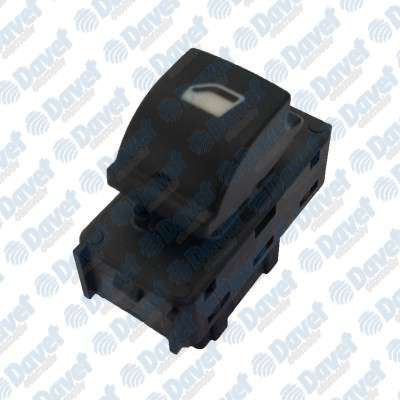 MCAR AN-633 Cam Acma Kumanda Dugmesi On - Arka (Sag / Sol) P301-C Elysee-Ds3 Siyah